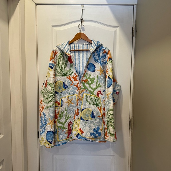 Handmade Colorful Quilted Women's Jacket - Picture 6 of 11